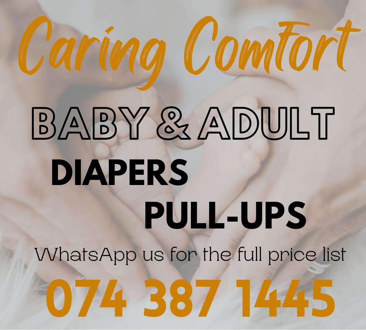 Caring Comfort Baby &amp; Adult Nappies