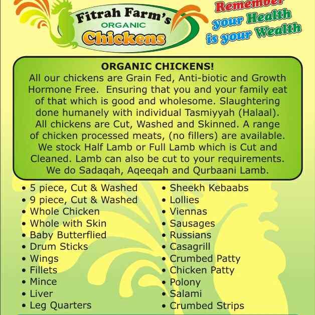 Fitrah Farms Grain Fed Chickens and Akhalwayas Delicacies-sweet meats