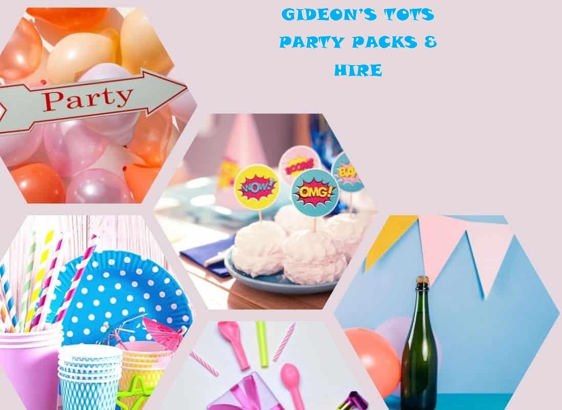 Gideon's Tots Party Packs &amp; Hire