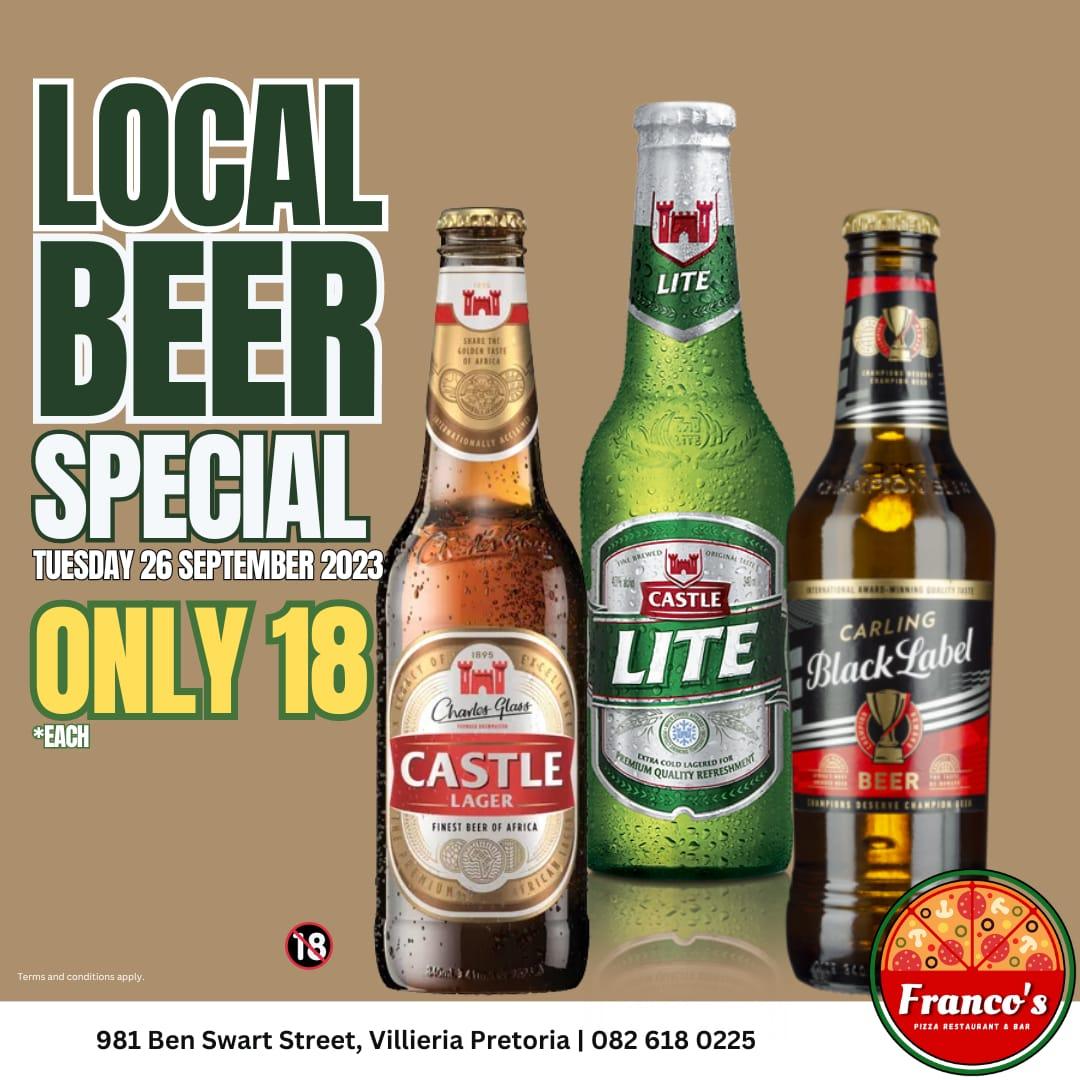 Franco's pizza restaurant and bar