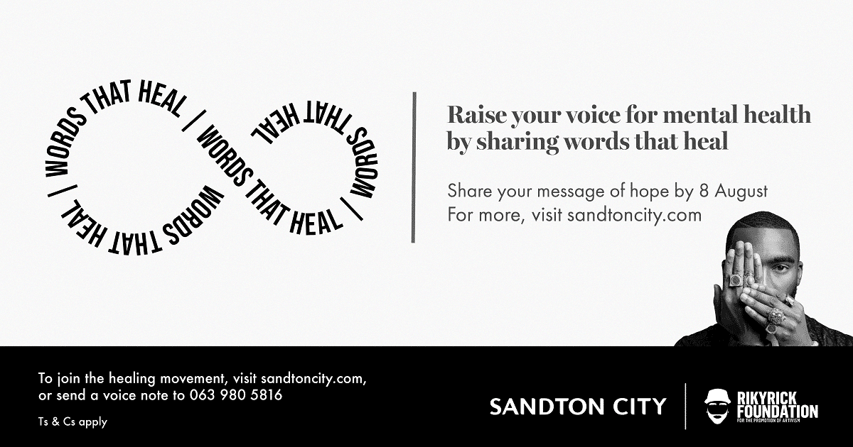 Sandton City Launches Mental Health Initiative – Words That Heal
