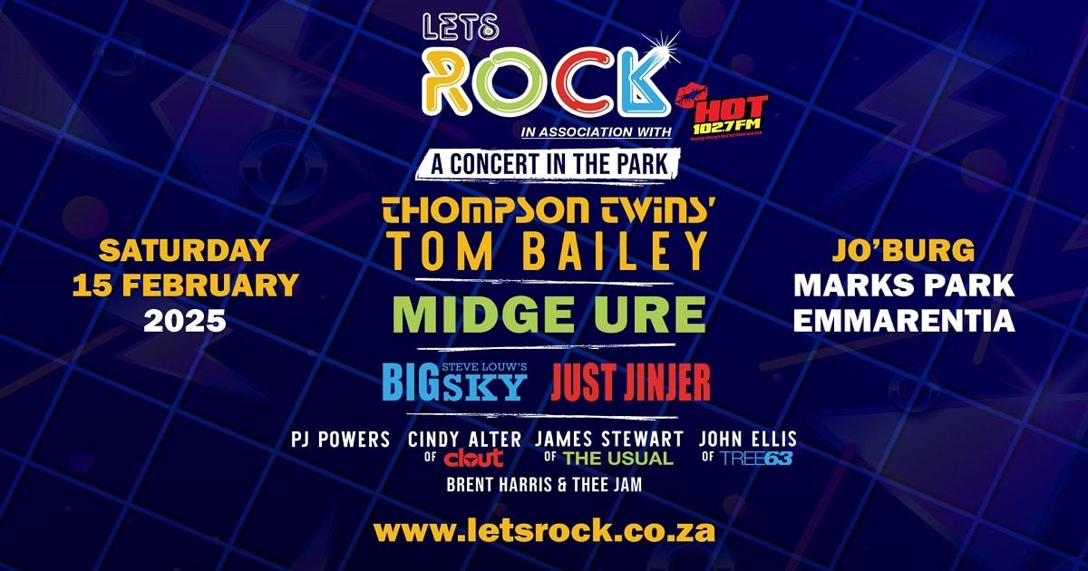 Get Your Tickets To Let's Rock SA at Marks Park Emmarentia