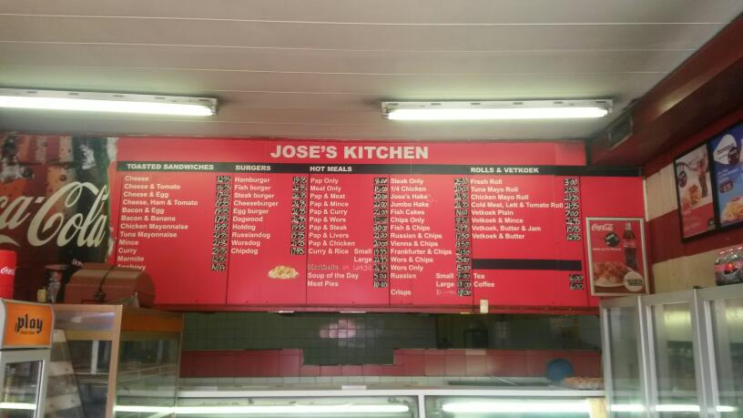 Jose’s Kitchen For Take Aways